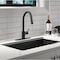 Everflow Kitchen faucet w/ pull down Sprayer, 1 handle, 1 or 3 hole Stainless Matte Black BAC-K50MB - alternate 7